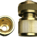 Соединитель латунь USPEX 1/2" с автостопом /77445/